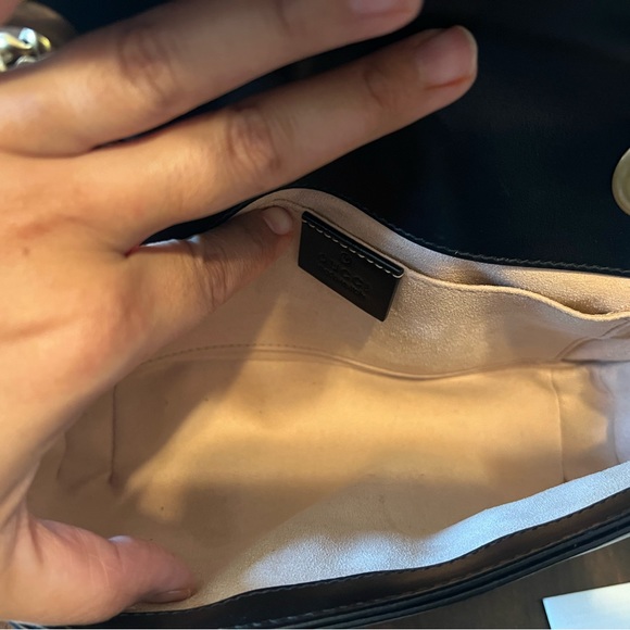 GG MARMONT MINI 16 BAG IN WHITE CALFSKIN